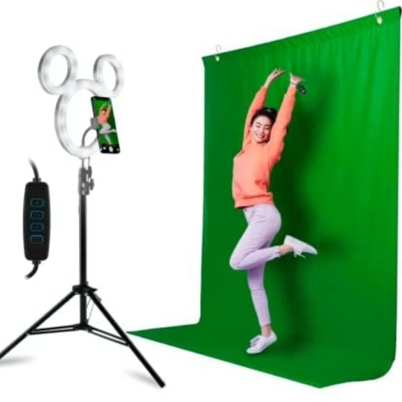 Disney Mickey Mouse Ring Light Studio Kit New - Picture 3 of 10